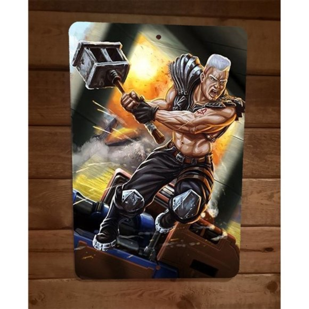 Cobra Dreadnok Roadpig 8x12 Metal Wall Sign GI Joe Poster